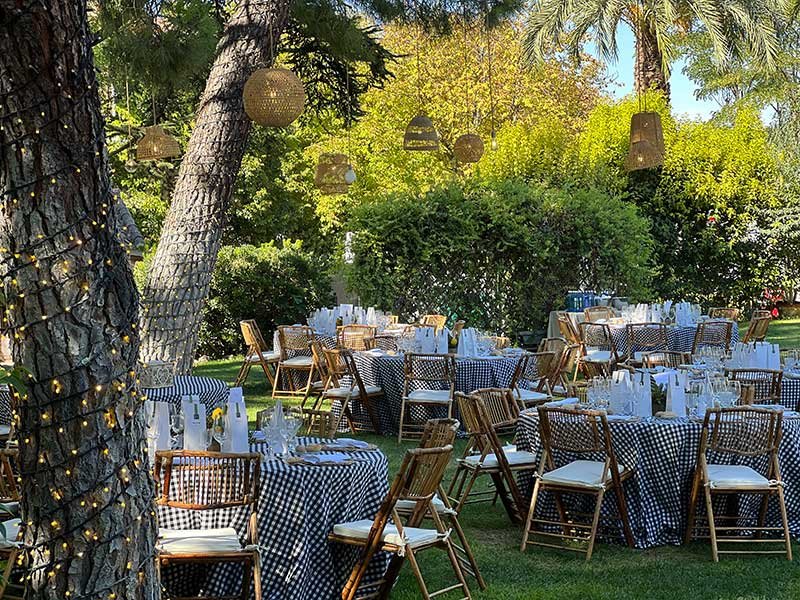 Jardín para cocktail